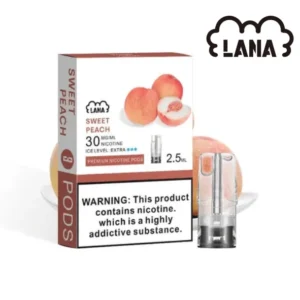 水蜜桃|Lana電子煙煙彈 替換式霧化彈 2.5ml/3枚 #免運服務#